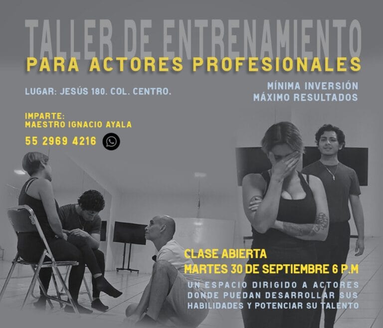 taller pera actores profesionales 2025 guadalajara